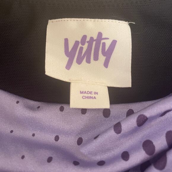 Yitty 2X Sculpting Catsuit | Shaping Bodysuit, Purple Dot, Compression One Piece - Picture 3 of 4